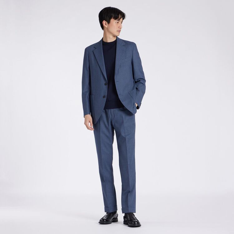 WOOL SILK GUN CLUB CHECK JACKET [ウールシルク ガンクラブ