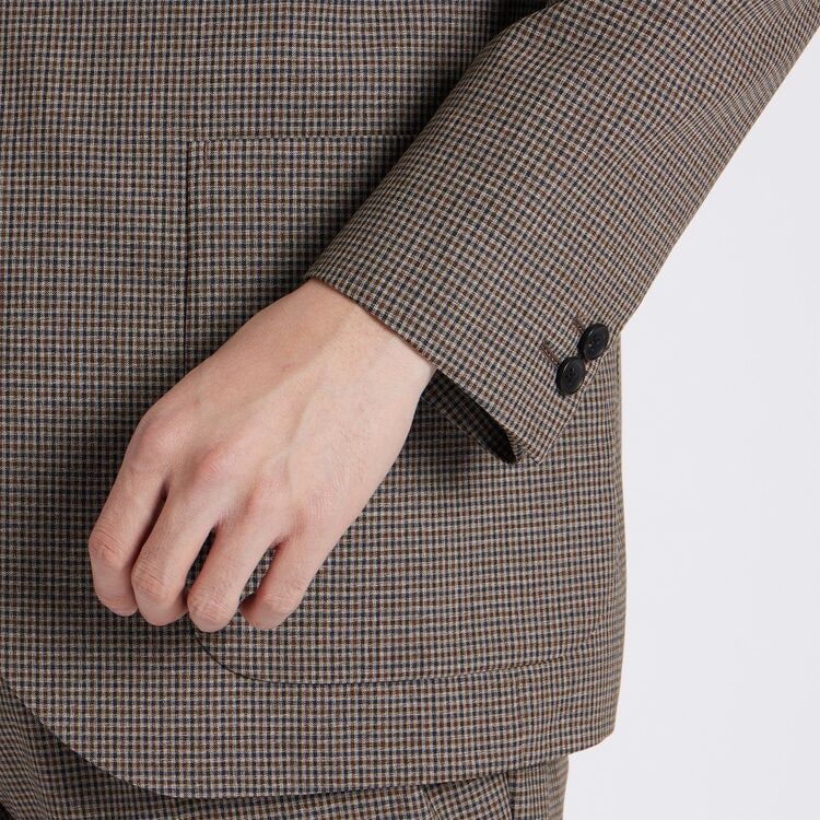 WOOL SILK GUN CLUB CHECK JACKET [ウールシルク ガンクラブ