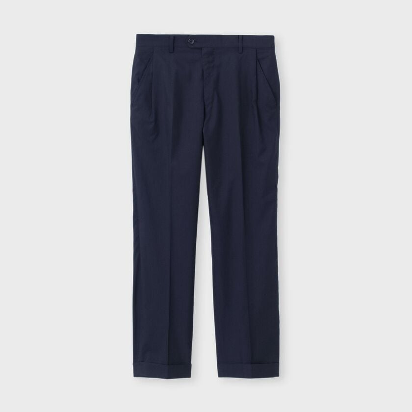 WOOL SILK STRAIGHT  SLACKS [ウールシルク ストレートパンツ]