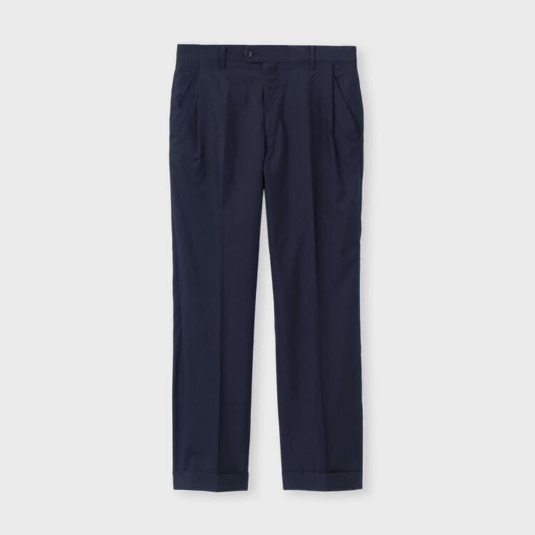 WOOL SILK STRAIGHT SLACKS [ウールシルク ストレートパンツ]｜ランバンコレクション(メンズ)公式オンラインショップ