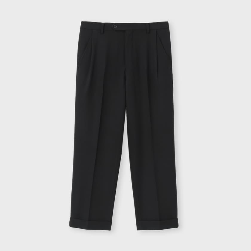WOOL NATURAL STRETCH STRAIGHT  SLACKS [ウール ナチュラルストレッチ パンツ]