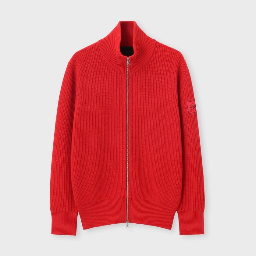 ZIP UP RIB KNIT [ジップアップ リブニット]