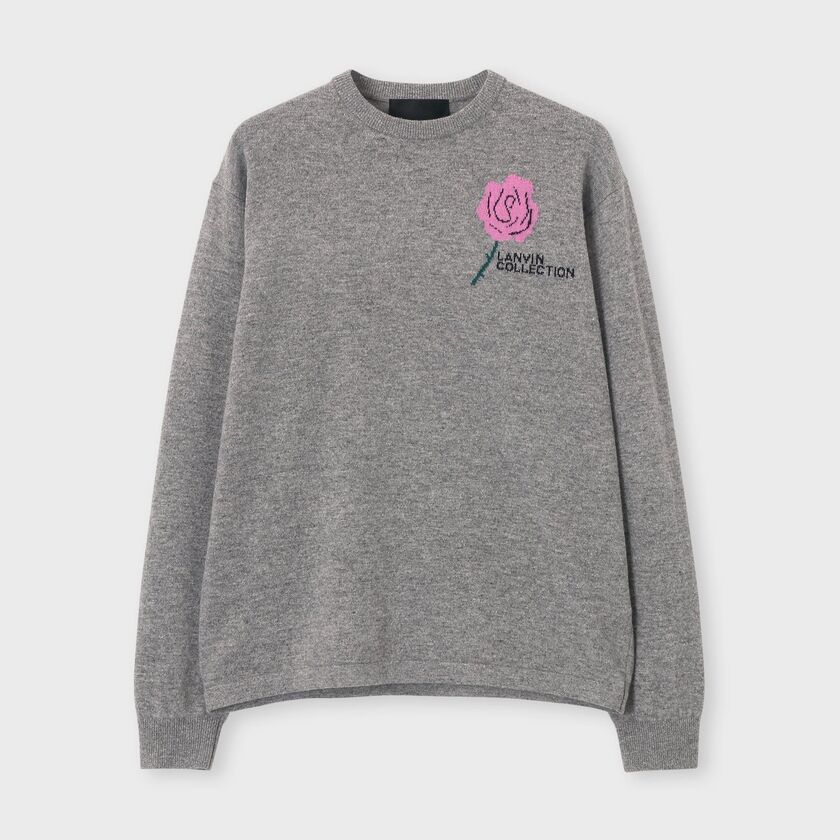 BOUTONNIERE JQUARD CREW NECK KINT [ブートニエール クルーネック]