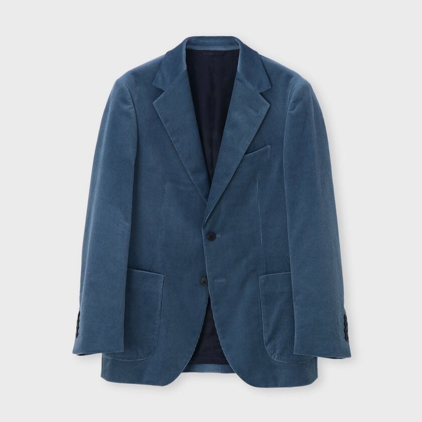 STRETCH CORDUROY BLUE JACKET [ストレッチコーデュロイ