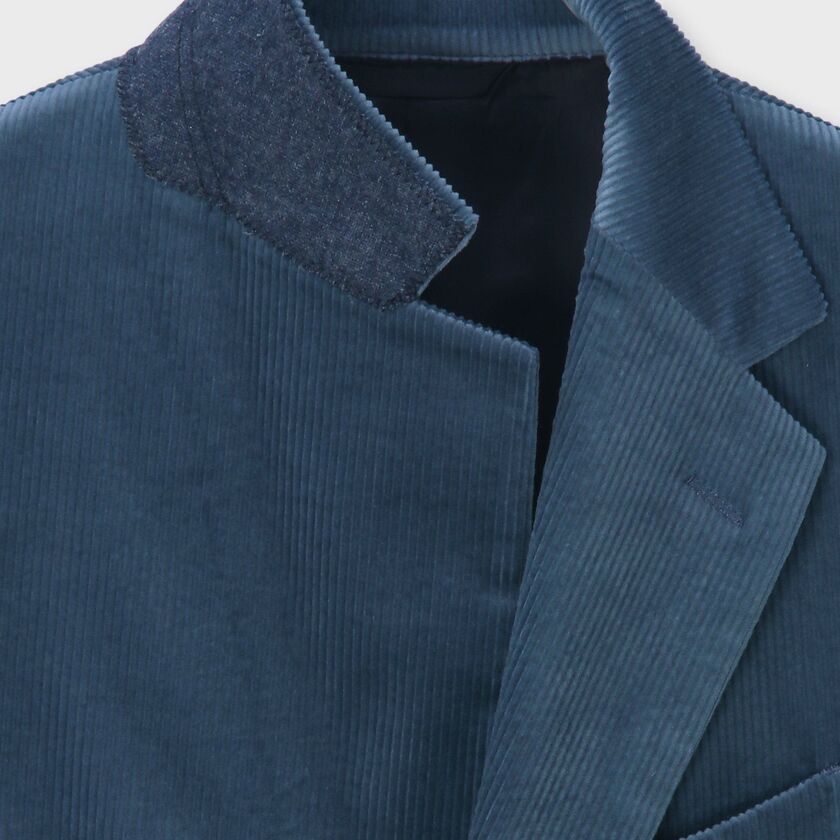 STRETCH CORDUROY BLUE JACKET [ストレッチコーデュロイ