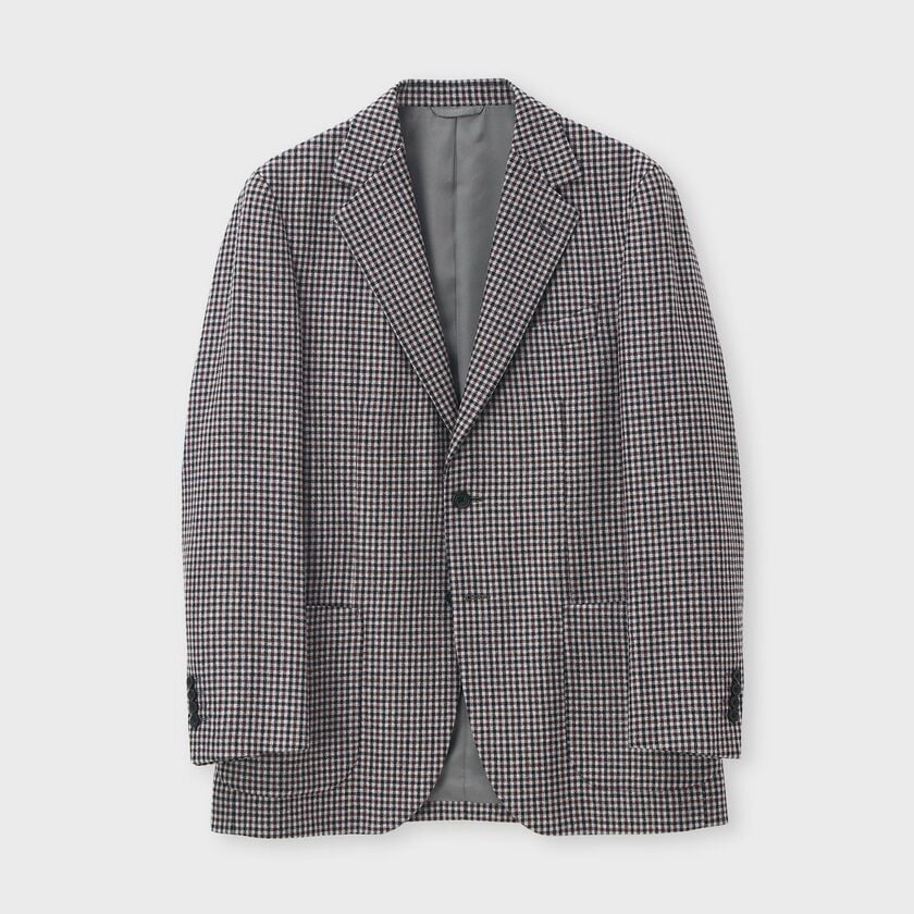 W/CASH SHEPHERD CHECK JACKET [ウール/ カシミヤ シェパードチェックJKT]