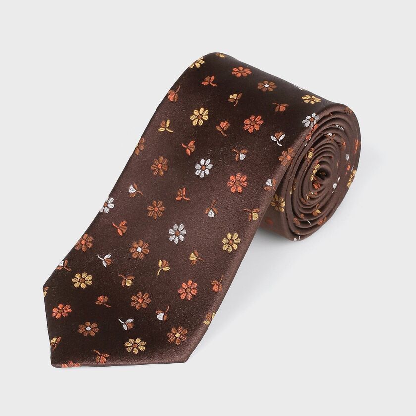 FLOWER PATTERN TIE [フラワージャガード タイ]