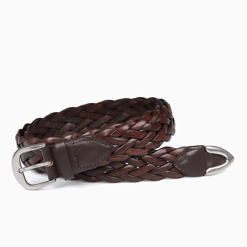 ITALIAN LEATHER MESH BELT
