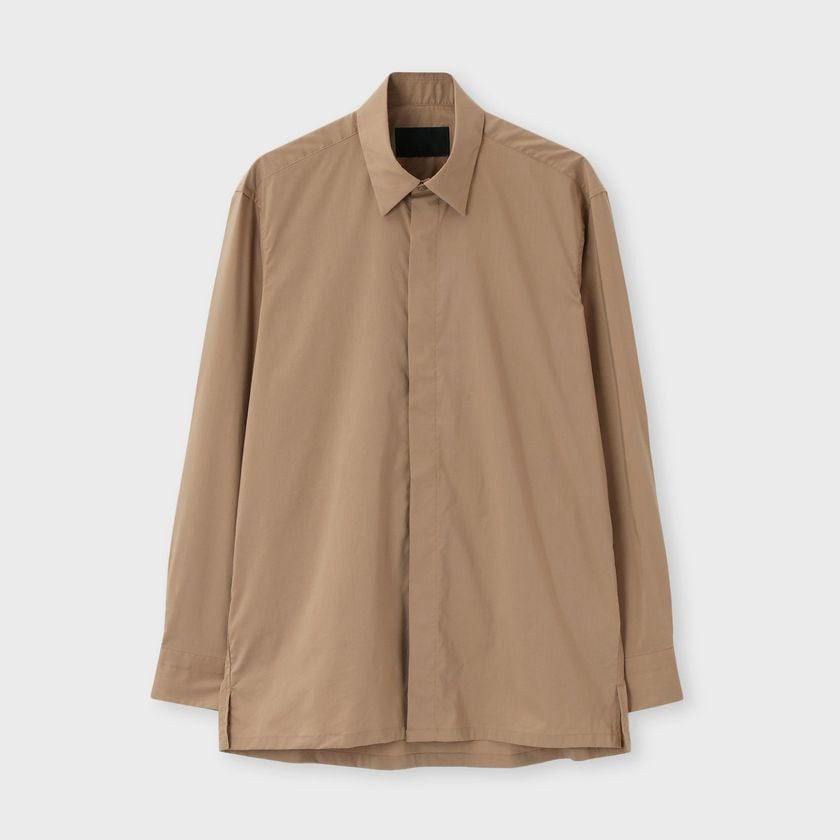 SOLID FLY FRONT 　SHIRT