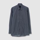 GEOMETRIC PRINT FLY FRONT SHIRT