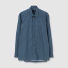 GEOMETRIC PRINT FLY FRONT SHIRT