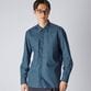 GEOMETRIC PRINT FLY FRONT SHIRT