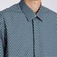 GEOMETRIC PRINT FLY FRONT SHIRT