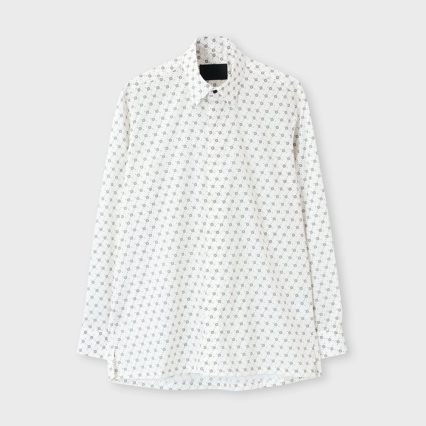 REMATES PRINT FLY FRONT 　SHIRT