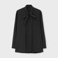 SOLID JANNE BOW BLOUSE