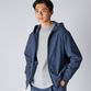 TRICOT CORDUROY ZIP UP  HOODIE