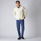TRICOT CORDUROY ZIP UP  HOODIE
