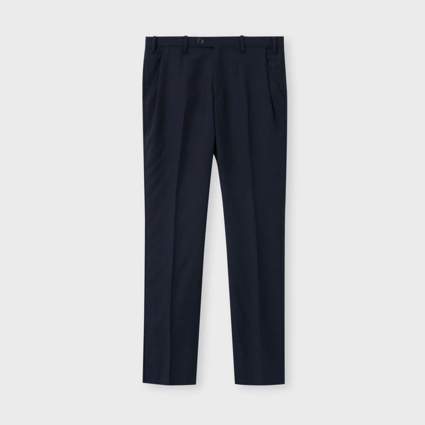 WOOL FLANNEL TAPERED 　SLACKS
