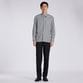 BLOCK STRIPE FLY FRONT SHIRT