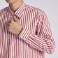 BLOCK STRIPE FLY FRONT SHIRT