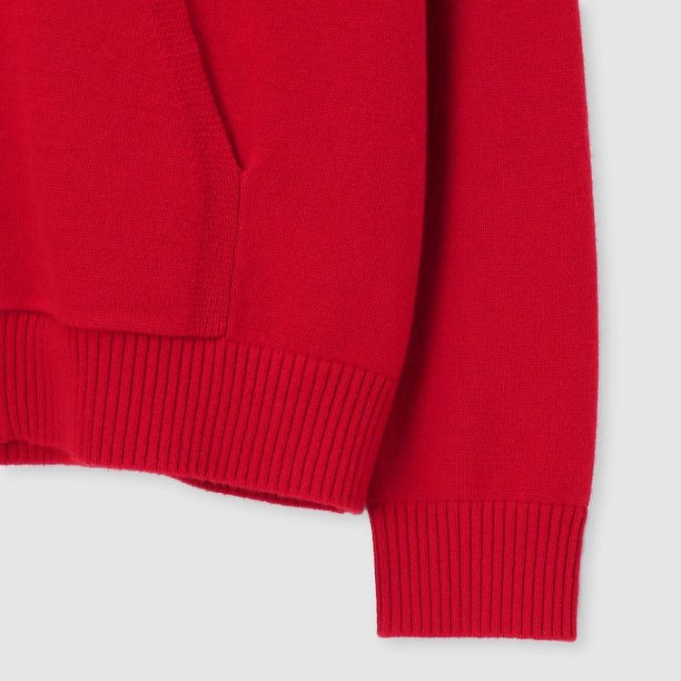 CASHMERE ZIP UP KNIT HOODIE｜ランバンコレクション(メンズ