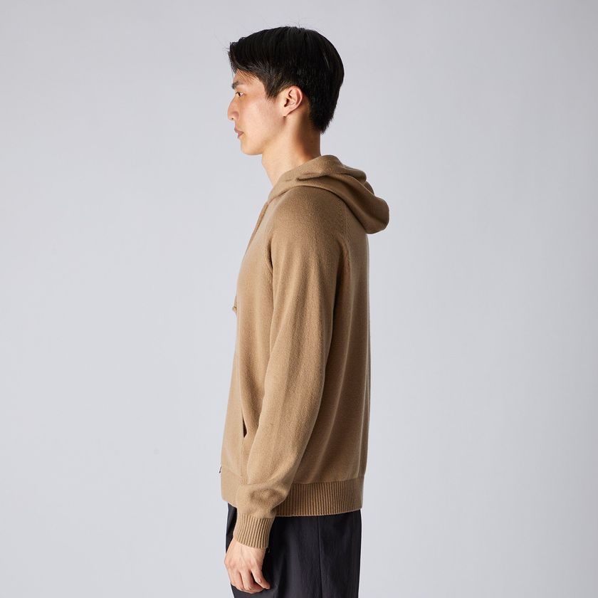 【返品送料無料】 ZIP CASHMERE UP HOODIE｜ランバンコレクション(メンズ KNIT トップス