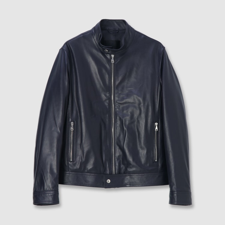 PADDED LEATHER BIKER JACKET｜ランバンコレクション(メンズ