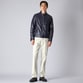 PADDED LEATHER BIKER JACKET