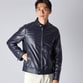 PADDED LEATHER BIKER JACKET