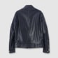 PADDED LEATHER BIKER JACKET