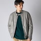 PADDED LEATHER BIKER JACKET