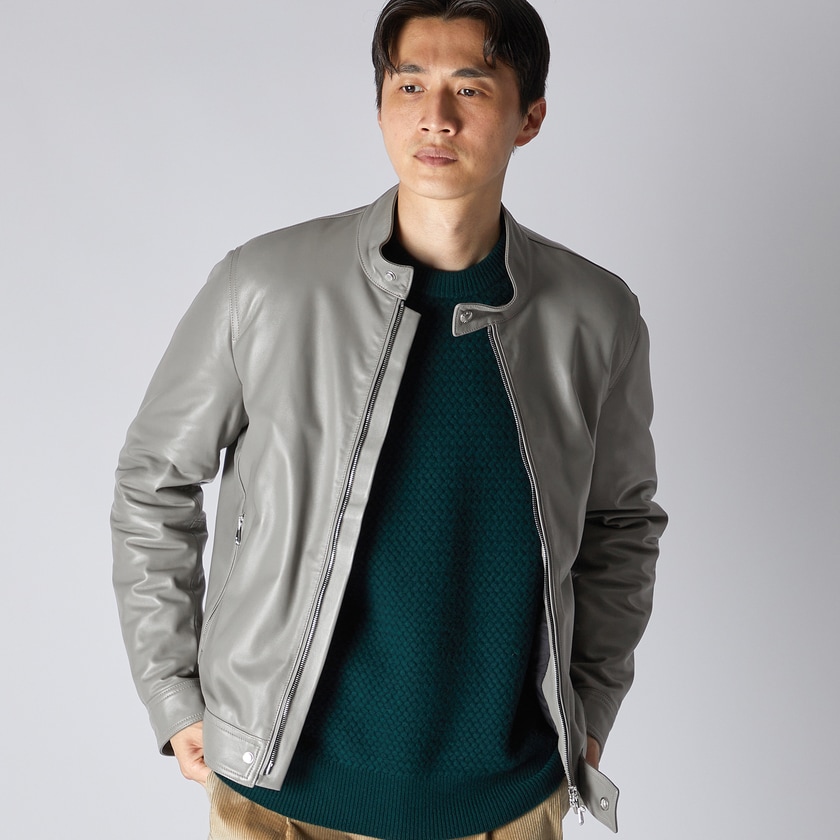 PADDED LEATHER BIKER JACKET｜ランバンコレクション(メンズ)公式オンラインショップ