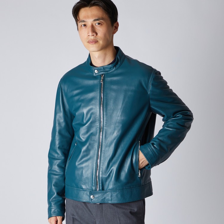 PADDED LEATHER BIKER JACKET｜ランバンコレクション(メンズ