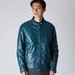 PADDED LEATHER BIKER JACKET