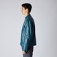 PADDED LEATHER BIKER JACKET