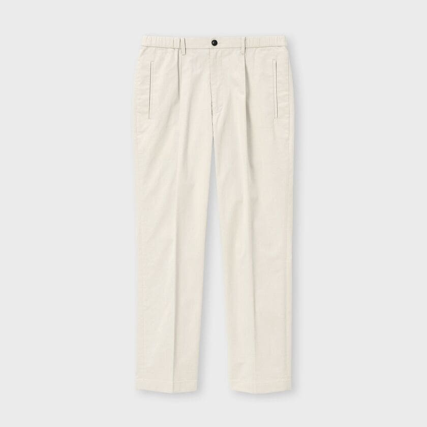 YARN DYED SAHARA COLOUR COTTON CASUAL SLACKS[コットンカジュアル スラックス]