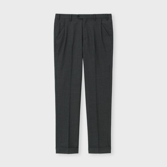 STRETCH WOOL TROPICAL 1PLEATS TAPERD SLACKS[ストレッチウール トロピカル 1プリーツ テーパードスラックス]
