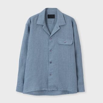 PROVENCE LINEN OPEN COLLAR SHIRT-JACKET[プロヴァンスリネンオープンカラーシャツジャケット]