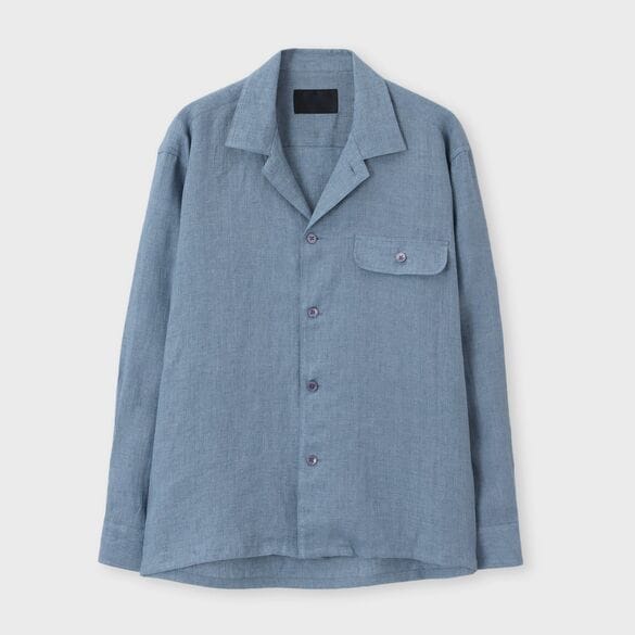 PROVENCE LINEN OPEN COLLAR SHIRT-JACKET[プロヴァンスリネンオープンカラーシャツジャケット]
