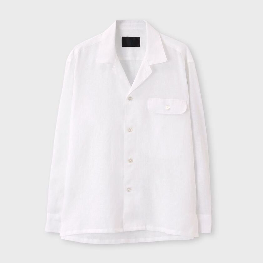 PROVENCE LINEN OPEN COLLAR SHIRT-JACKET[プロヴァンスリネンオープンカラーシャツジャケット]
