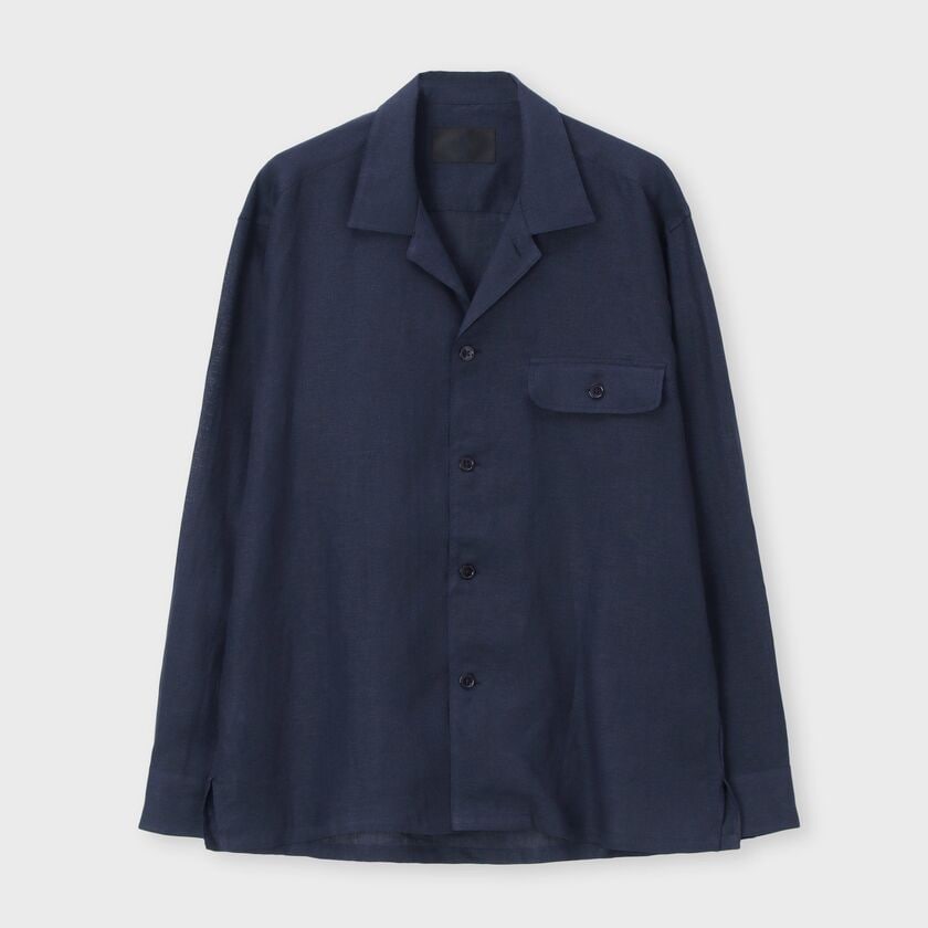 PROVENCE LINEN OPEN COLLAR SHIRT-JACKET[プロヴァンスリネンオープンカラーシャツジャケット]