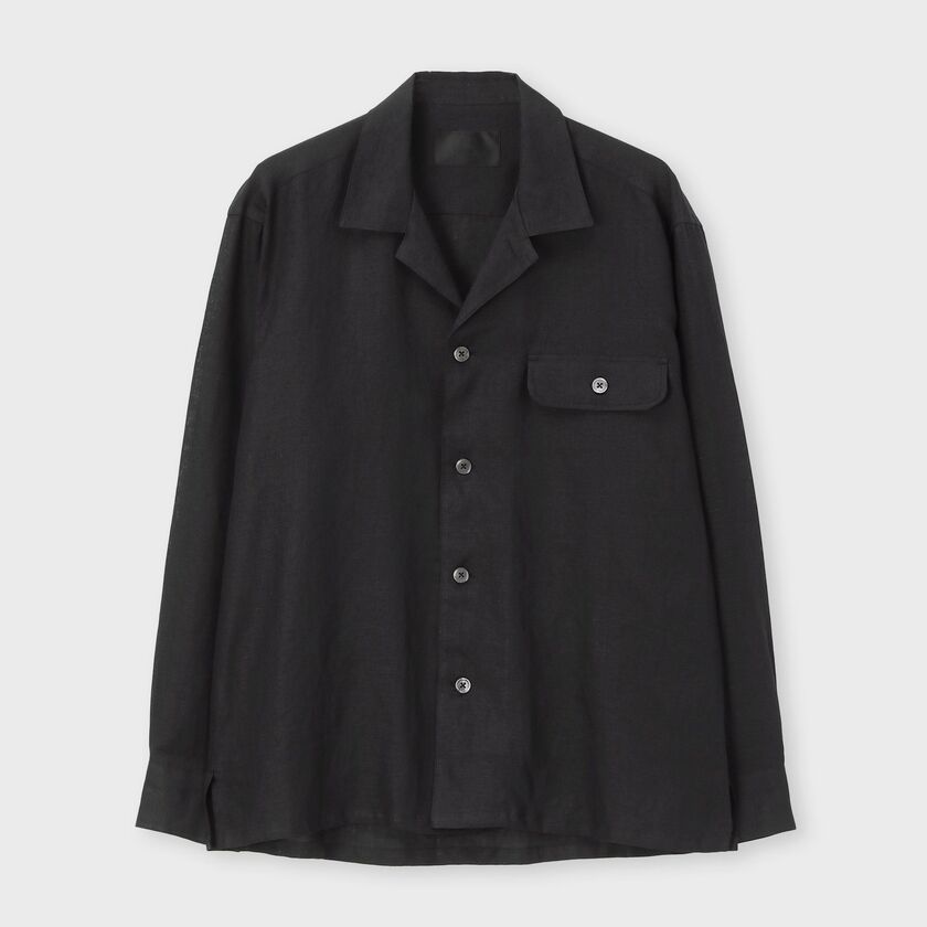 PROVENCE LINEN OPEN COLLAR SHIRT-JACKET[プロヴァンスリネンオープンカラーシャツジャケット]