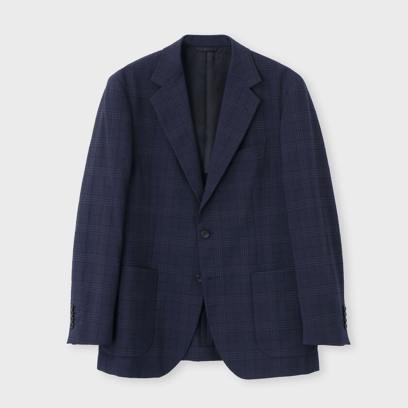 LANVIN en Bleu ジャケット テーラードジャケット セットアップ