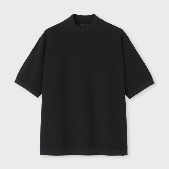 DEMON PIQUE MOCK NECK S/S SWEATER[デーモンピケ モックネック半袖セーター]