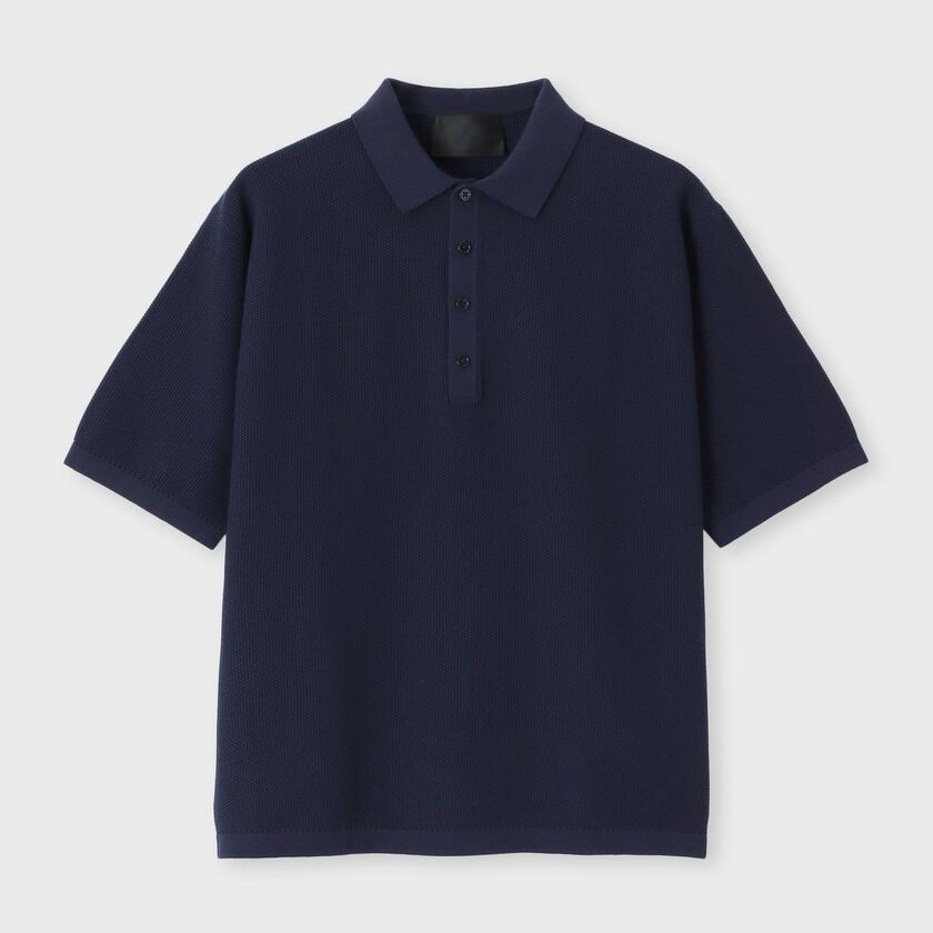 DEMON PIQUE POLO COLLAR S/S SWEATER[デーモンピケ ポロカラー半袖セーター]