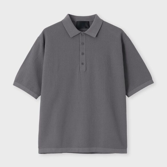 DEMON PIQUE POLO COLLAR S/S SWEATER[デーモンピケ ポロカラー半袖セーター]