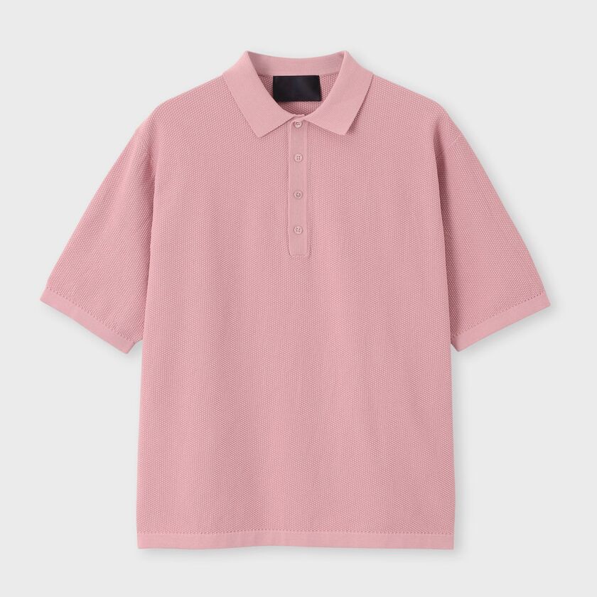 DEMON PIQUE POLO COLLAR S/S SWEATER[デーモンピケ ポロカラー半袖セーター]