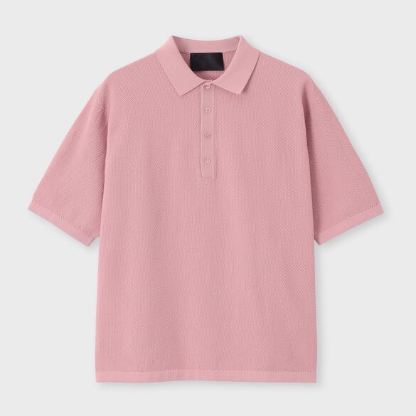 DEMON PIQUE POLO COLLAR S/S SWEATER[デーモンピケ ポロカラー半袖セーター]