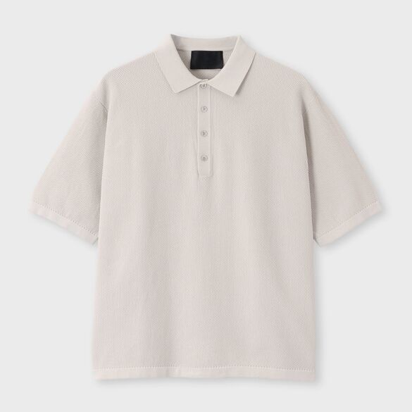 DEMON PIQUE POLO COLLAR S/S SWEATER[デーモンピケ ポロカラー半袖セーター]