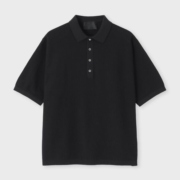 DEMON PIQUE POLO COLLAR S/S SWEATER[デーモンピケ ポロカラー半袖セーター]